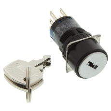 【AS6M-2KT2PA】SWITCH  KEY OPERATED  DPDT  3A  250V