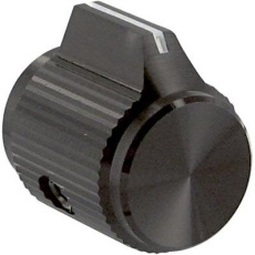 【KPN500B1/4】STRAIGHT KNURLED POINTER KNOB 6.38MM