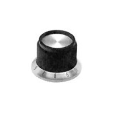 【PKD70B1/4】STR KNURLED SKIRT KNOB W/ ARROW 6.35MM