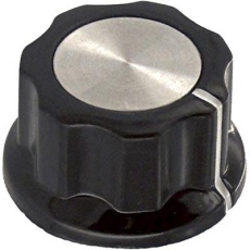 【PKES90B1/4】FLUTED KNOB WITH LINE INDICATOR 6.35MM