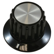 【PKA90B1/4.】RIBBED KNOB WITH LINE INDICATOR 6.35MM