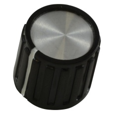 【PKG50B1/4】RIBBED KNOB WITH LINE INDICATOR 6.35MM
