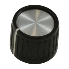 【PKG70B1/4】RIBBED KNOB WITH LINE INDICATOR 6.35MM