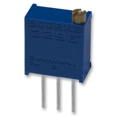 【3296W-1-253LF】半固定抵抗器(トリマポテンショメータ)25kΩ スルーホール 25回転型