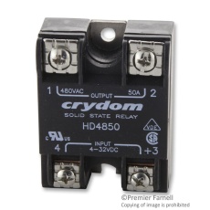 【HD4850-10】SSR 4-32VDC 48-530VAC 50A