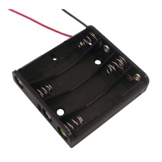 【2478】BATTERY HOLDER LEADED 4 X AA