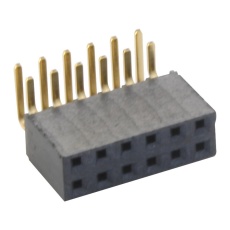 【SSW-106-02-G-D-RA】RECEPTACLE 2.54MM R/A DUAL 12WAY