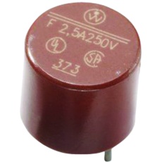 【37200800411】FUSE PCB 80mA 250V TIME DELAY