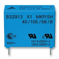 【B32914A3105M000】CAP 1μF 20% PP