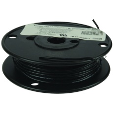 【C2065A.12.01】HOOK UP WIRE 100FT 16AWG TIN COPPER BLACK