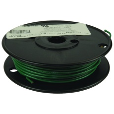 【C2065A.12.06】HOOK UP WIRE 100FT 16AWG TIN-COPPER GREEN