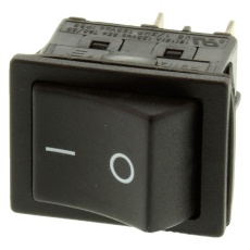 【R5ABLKBLKFF0】ROCKER SWITCH DPST OFF-NONE-ON 20A 250V
