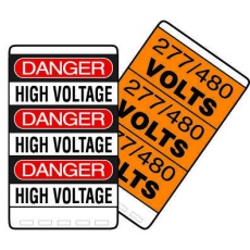 【PSSB-13.】LABEL IDENTIFICATION 38.1X38.1MM 30PC