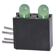 【SSF-LXH240GGD】INDICATOR LED PCB 2LED GREEN 40MCD 105