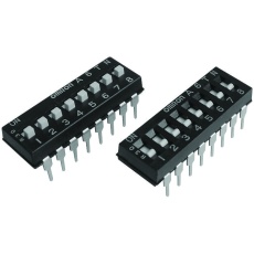 【A6TN-4104】DIP SWITCH 4 SPST RAISED SLIDE