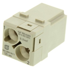 【09140022653】RECTANGULAR HAN MODULE PLUG 2WAY SCREW