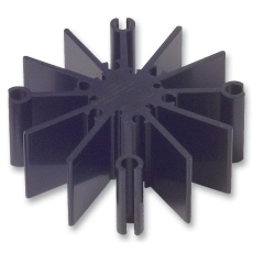 【SA-LED-125E】HEATSINK  LED  25.4MM  BLACK
