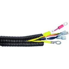 【CLT35F-C20】TUBING SLIT CORRUGATED LOOM 8.9MM BLACK 100FT