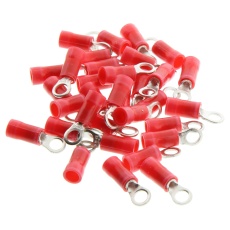【8-34142-1】TERMINAL RING TONGUE #6 CRIMP RED