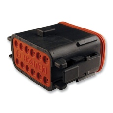 【DT06-12SB-CE06】PLUG DT BLACK B KEY 12WAY