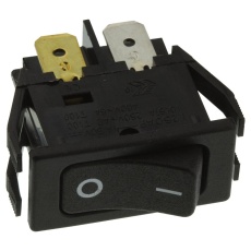 【C1250APBB-085W】SWITCH ROCKER DPST 10A 250VAC BLACK