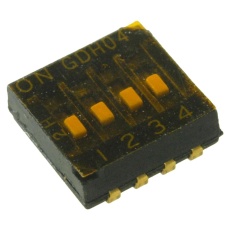 【GDH04SA04】SWITCH DIP 4 POSITION SPST RECESSED