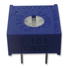 【3386P-1-100LF】TRIMMER  POT  10 OHM  10%  1TURN  TH
