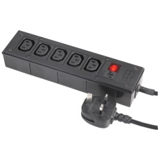 【PXD303/050/01/1】OUTLET IEC 5WAY 2M CABLE BS1363 PLUG