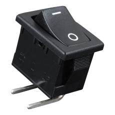 【CWSA11AAN1H】SWITCH ROCKER SPST 6A 250VAC BLACK