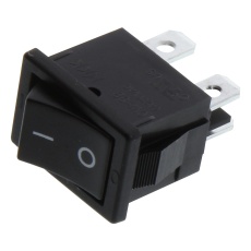 【CWSB21AA2F】SWITCH ROCKER SPDT 6A 250VAC BLACK