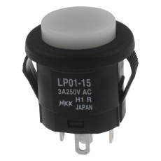 【LP0115CMKW015CB】SWITCH PUSHBUTTON ILLUMINATED SPDT 3A RED