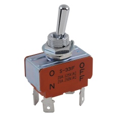 【S331F】SWITCH TOGGLE DPST 25A 250VAC