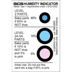 【51060HIC125】HUMIDITY INDICATOR CARD 2.5% ACCURACY