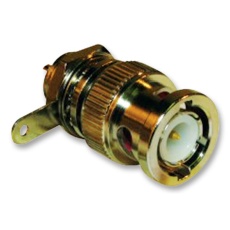 【112420】RF/COAXIAL BNC BULKHEAD PLUG 50 OHM SOLDER