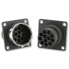 【UTG01412PH】CONNECTOR CIRCULAR RCPT 12POS PANEL