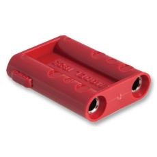 【1823-2】DBL SPLICE BANANA JACK-JACK 15A RED