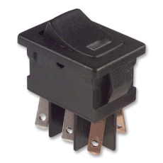 【DM64J72S205Q6】SWITCH ROCKER DPST 10A 125V BLACK