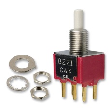 【8221SHCGE】SWITCH PUSHBUTTON DPDT 1A 120V