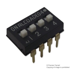 【1825360-3】DIP SWITCH  4POS  SPST  SLIDE