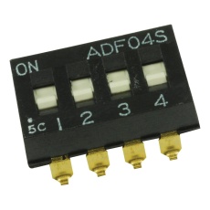 【1-1825059-3】DIP SWITCH 4 POSITION SPST FLUSH SLIDE