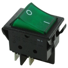 【WRG32F2FBGLN】ROCKER SWITCH DPST 16A 125VAC PANEL