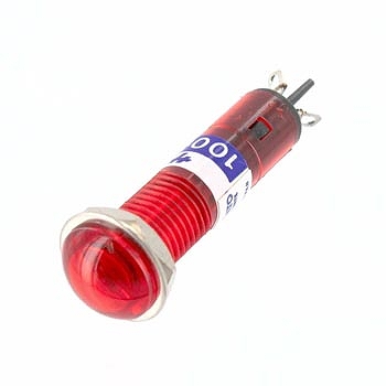 【BN-5665-1-R】ネオンブラケット 凸型 AC100V~125V 赤