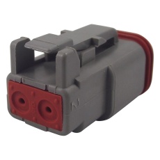 【DT06-2S】PLUG HOUSING 2POS PA GF GREY