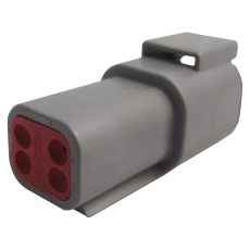 【DTM04-4P】AUTOMOTIVE CONN HOUSING RCPT 4POS