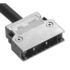 【10320-C200-00】MDR BACKSHELL  20POS  180DEG  ZINC