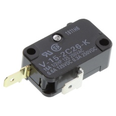 【V-15-2C26-K】MICROSWITCH  PIN PLUNGER  SPST-NC  15A  250V