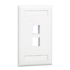 【NK2FIWY】VERTICAL FACEPLATE  2 MODULE  WHITE