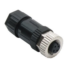 【M12A-04BFFB-SL7001】SENSOR CONNECTOR  M12  RCPT  4POS