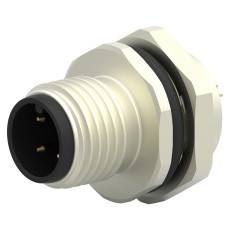 【T4132012041-000】SENSOR CONNECTOR  M12  PLUG  4POS  PANEL