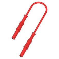 【76-016】4MM BANANA PLUG TO PLUG LEAD RED 1.5M